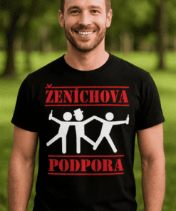 Vtipné tričko ženíchova podpora