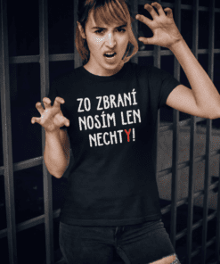 Vtipné tričko zo zbraní len nechty