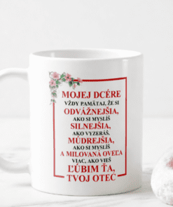 Vtipný hrnček mojej dcére od otca