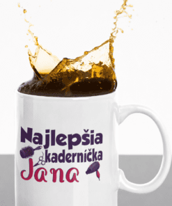 Vtipný hrnček najlepšia kaderníčka s ľubovoľným menom