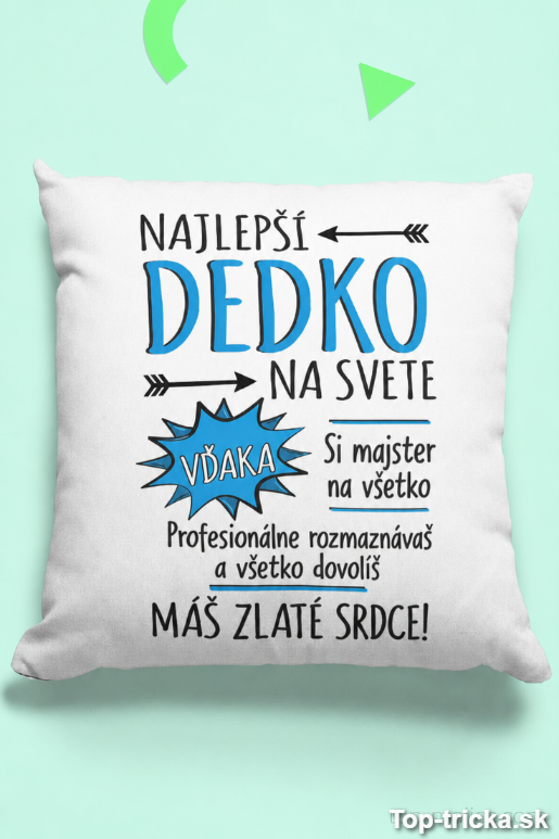 Vtipný vankúš najlepší dedko na svete