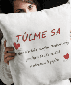 Vtipný vankúš túľme sa