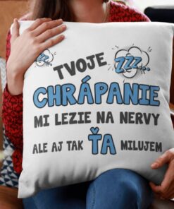 Vtipný vankúš tvoje chrápanie